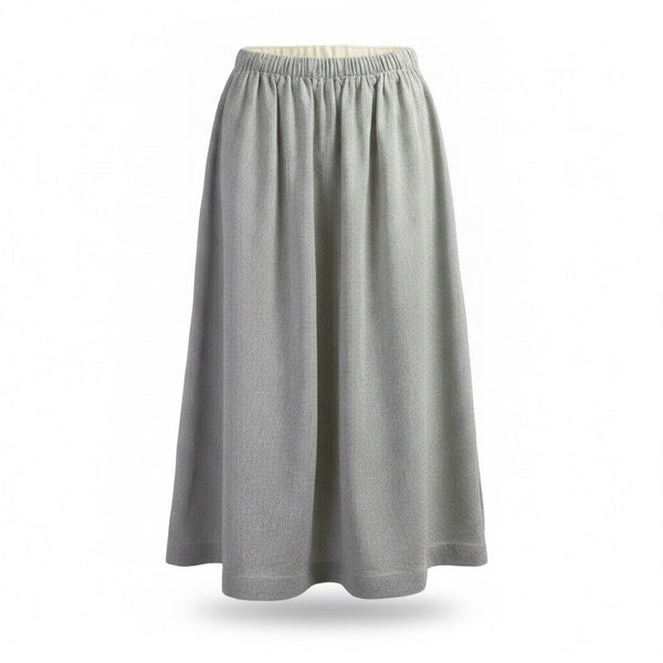 Zara Girls Gray Elastic Waist Midi Skirt Comfortable Casual Size 13-14 