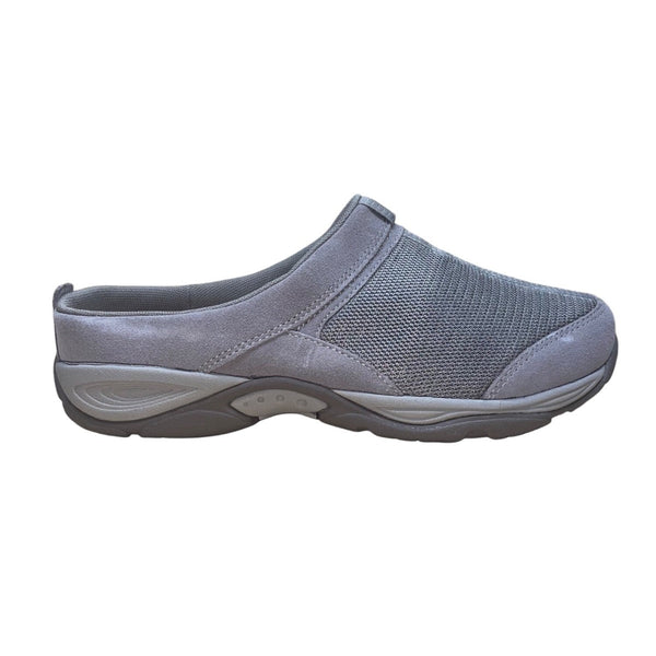 Easy Spirit Women’s Gray Slip-On Mesh & Suede Ezcool Comfort Clogs Size 10