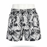 Nike Mens Black & White Abstract Print Swim Shorts Mesh Liner Drawstring  Sz XL