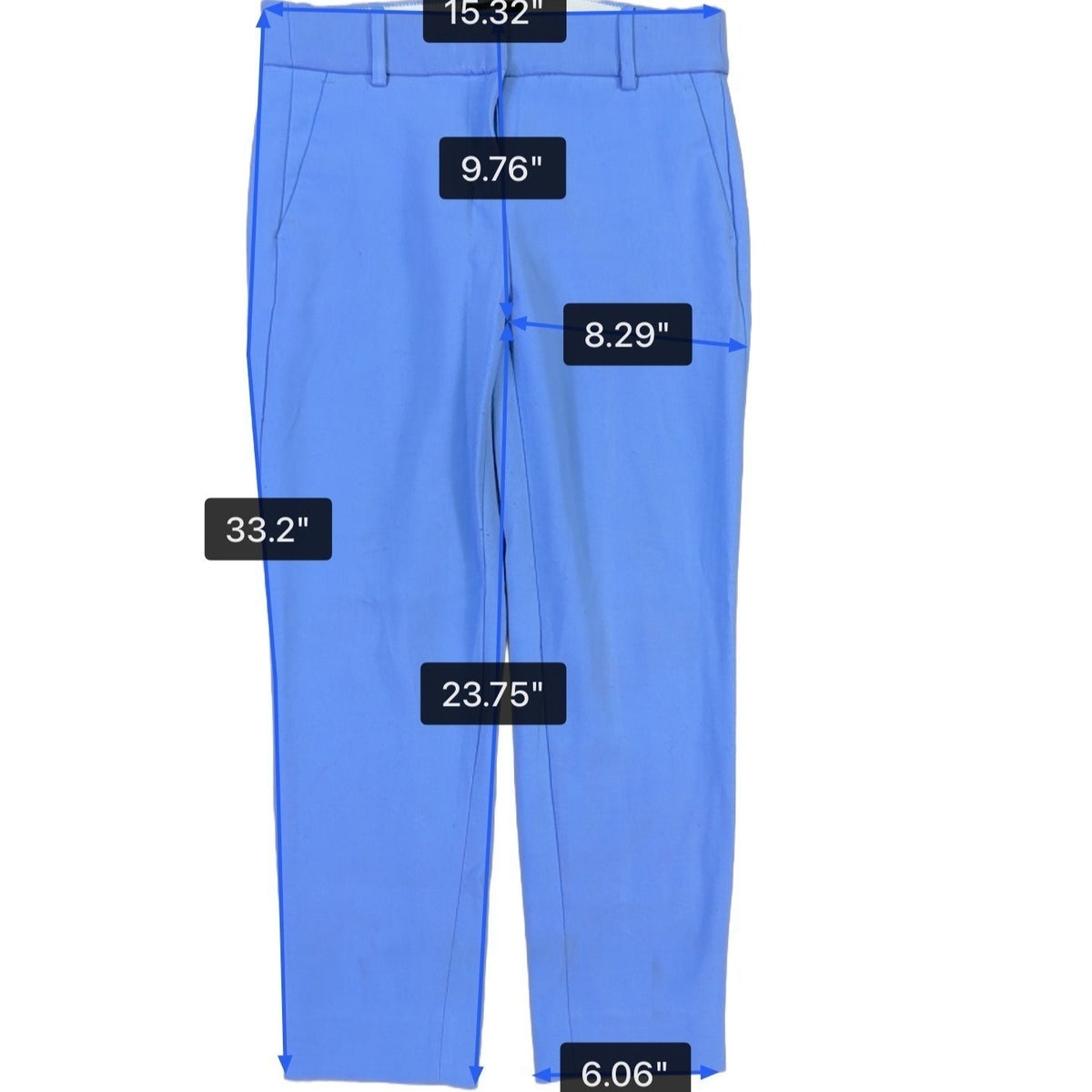 J.Crew Women’s Blue Cameron Slim Fit Pants Size 4P