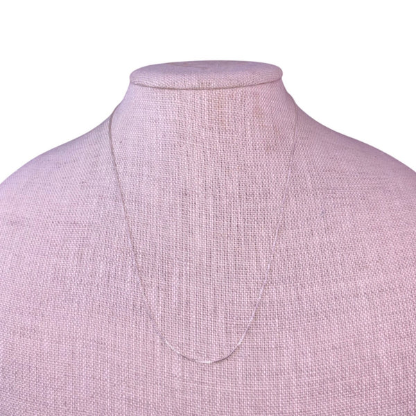Dune Womens Silver Tone 925 Sterling Chain Necklace Made In Italy 