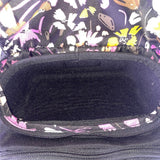 Vera Bradley Women’s Black Nylon Floral Lining Adjustable Straps Backpack