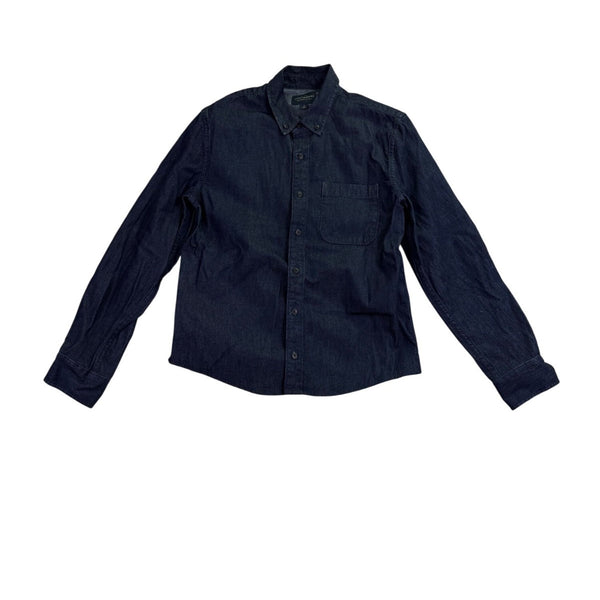 Lucky Brand Dark Wash Denim Mens Button-Up Long Sleeve Shirt Size S