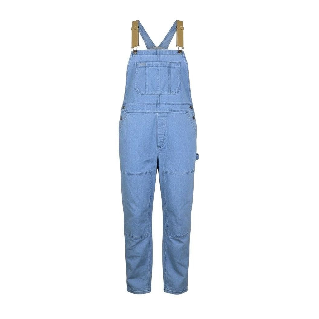 REI Womens Blue Cotton/Polyester Blend Adjustable Overall Bib Pants Size 16