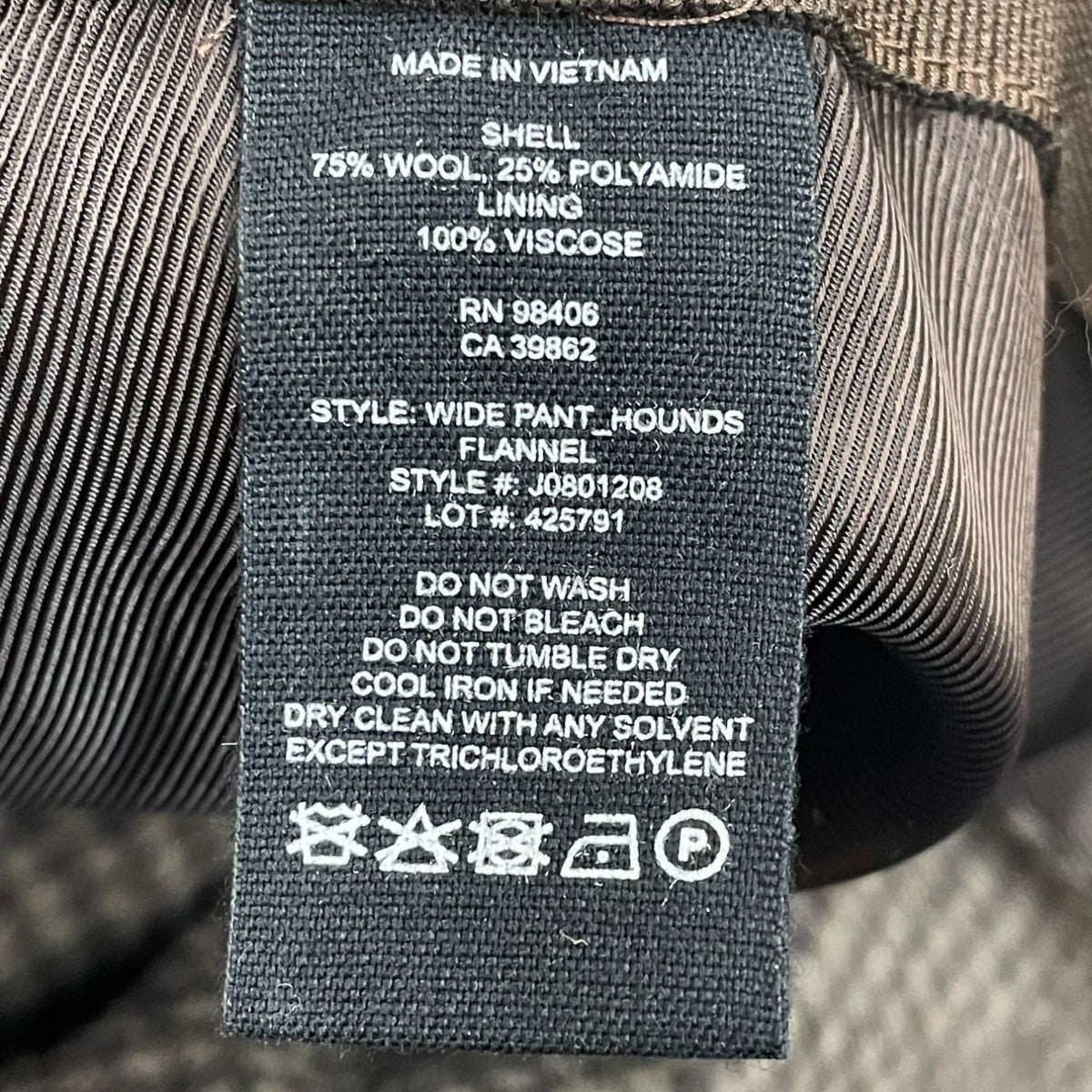 Theory Womens Brown Houndstooth Wool Pants Size 8 New