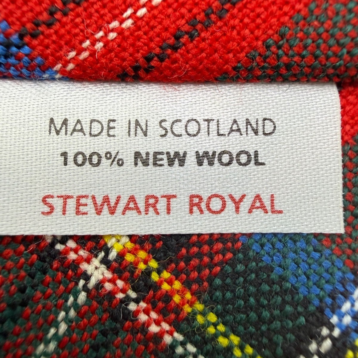 Ingles Buchan Men’s Red Wool Royal Stewart Plaid Necktie Scotland Traditional 3"