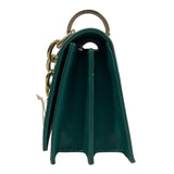 Francesca’s Women Green Trapez Hourglass Chain Top Hand Bag Sz M