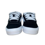 Vans Juniors Black & White Canvas Low Top Skate Sneakers Size 4.5