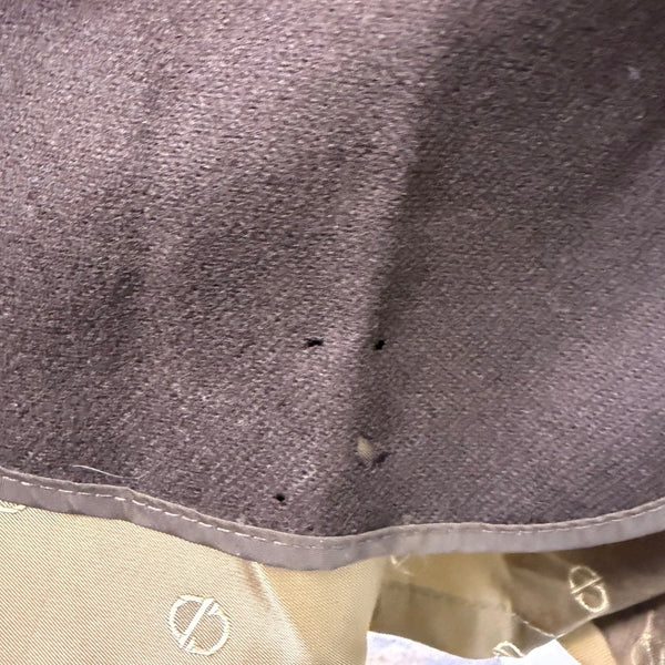 Vintage Christian D Mens Beige Trench Coat  Belted Classic Size 44R