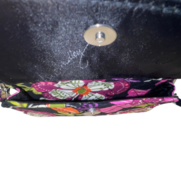 Vera Bradley Women’s Multicolor Floral Adjustable Strap Crossbody Bag Wallet