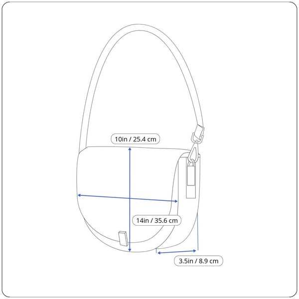 Travelon Women’s Purple Nylon Anti-Theft Multiple Pockets Crossbody Bag