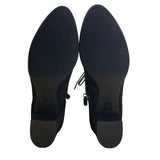 Stuart Weitzman Black Suede Block Heel Lace-Up Ankle Boots Size 9B - New