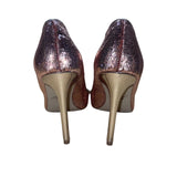 Jewel Badgley Mischka Women’s Rose Sequined Pointed Toe Stiletto Heels Size 10