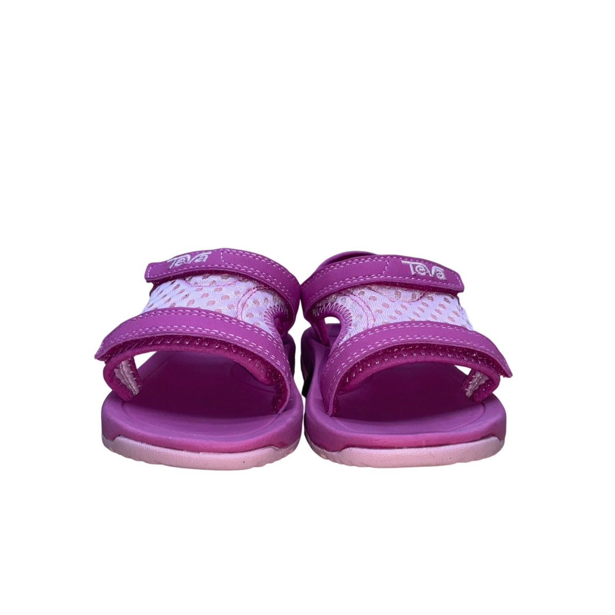 Teva Girls Pink Adjustable Strap Lightweight Comfort Sandals Size 6