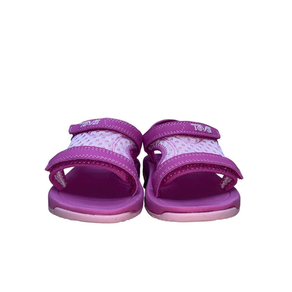 Teva Girls Pink Adjustable Strap Lightweight Comfort Sandals Size 6