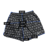 Nike Mens Black Running Shorts Lightweight Snowflake Pattern Drawstring Sz XL