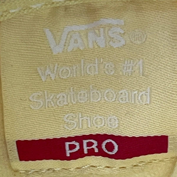 Vans Old Skool Yellow Canvas & Suede Pro Ultracush HD Skateboard Sneakers Size 8