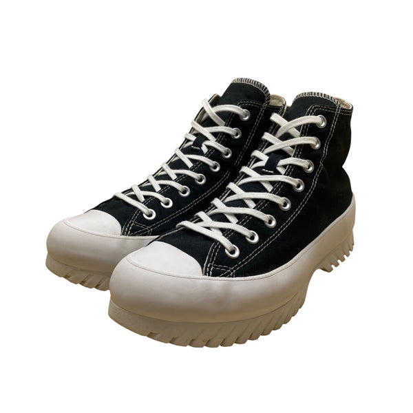 Converse Unisex Black Canvas High-Top Lugged Sneakers Size M9/W11