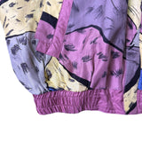 188 West Collection Unisex Pink Multicolor Silk Tracksuit Retro Style Size  XL