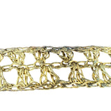 Vintage Gold Woven Rope Belt Womens Accessories Adjustable Length Boho Style