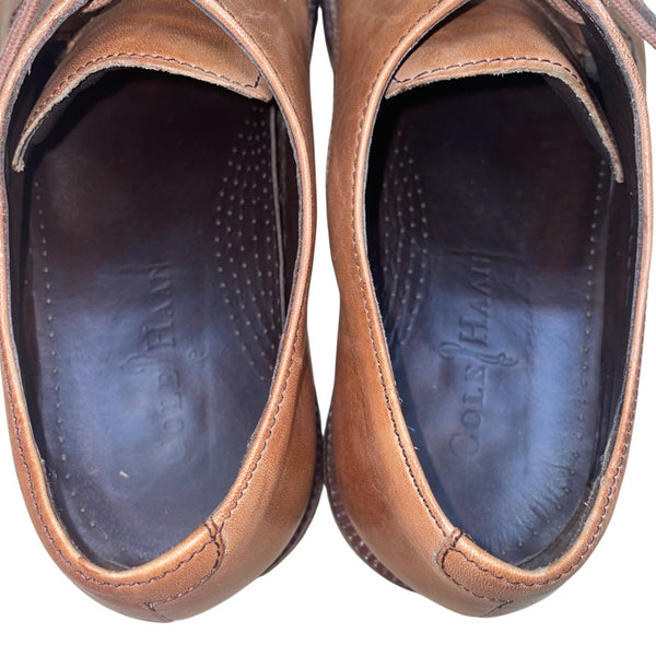 Cole Haan Men’s Brown Leather Plain Toe Williams Oxford Dress Shoes Size 8.5M