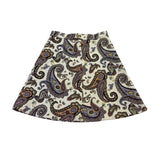 Zara Woman Multi-Color Cotton Blend Paisley Pattern A-Line Skirt Medium Size M