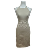 Banana Republic Womens Beige Cotton Blend Halter Dress Size 00 Petite