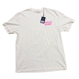 Psycho Bunny Mens White Graphic Tee Crewneck Logo Front & Back T-Shirt Sz 8