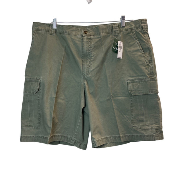 L.L.Bean Mens Dusty Olive Natural Fit Tropicweight Cargo Shorts Size 42 - New