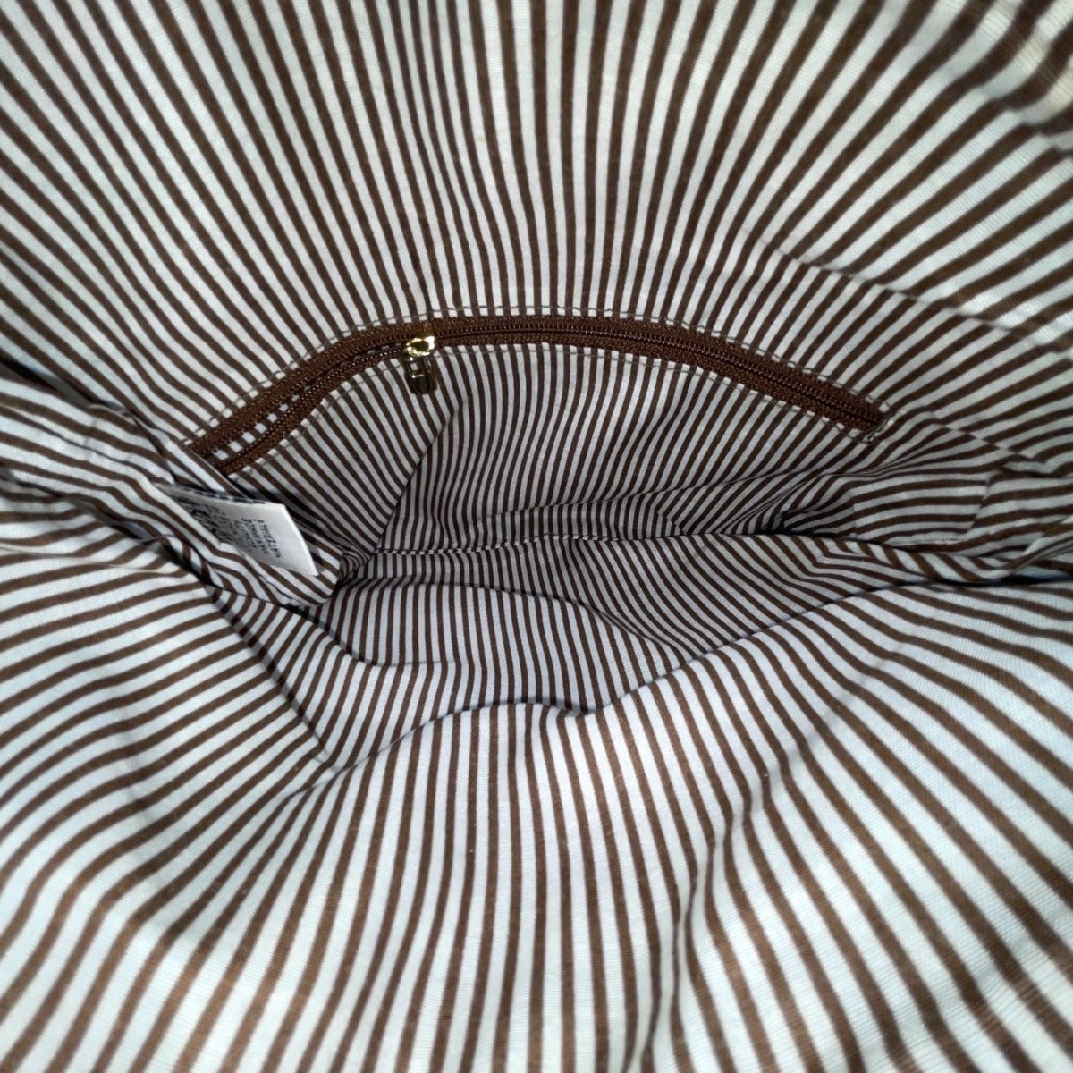 Nine West Women’s Brown Woven Faux Leather Zip Closure Foldover Clutch Bag