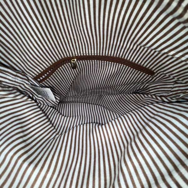 Nine West Women’s Brown Woven Faux Leather Zip Closure Foldover Clutch Bag