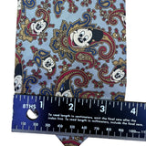 Balancine Mens Blue 100% Silk Disney Mickey Mouse Paisley Tie The Tie Works