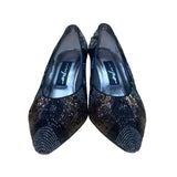 Impo Womens Black Iris Beaded Lining Monet High Heel Pumps Size 9B