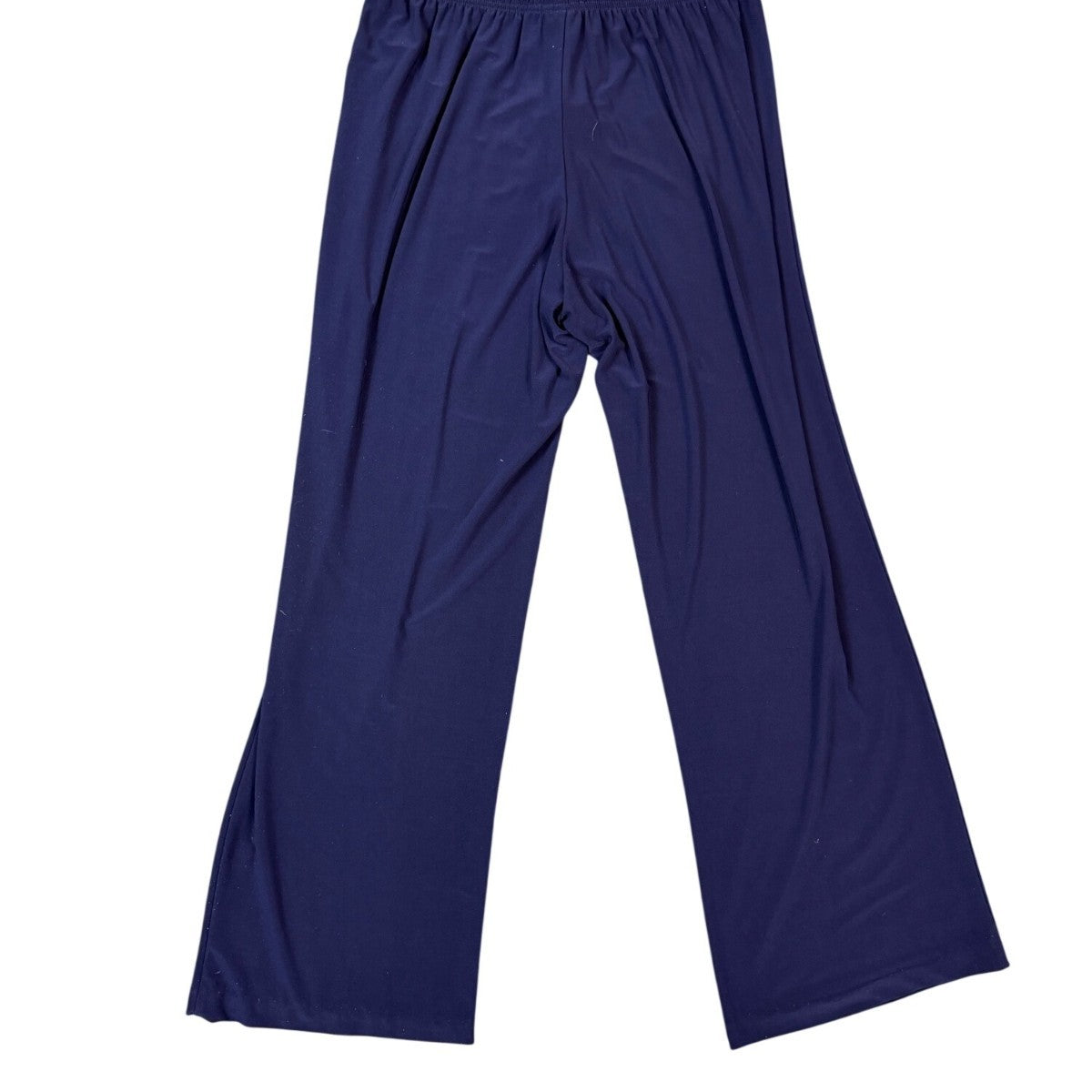 R&M Richards Womens Navy 2-Piece Petite Pant & Tee Stretch Set Size 14P