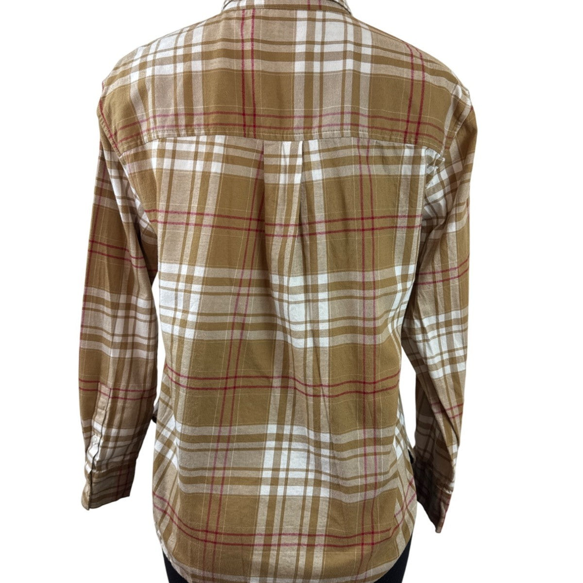 Banana Republic Women's Brown Plaid Button-Up Shirt Sz S