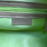 Prua Women’s Brown Leather & Cowhide & Green Lining Shoulder Tote Bag