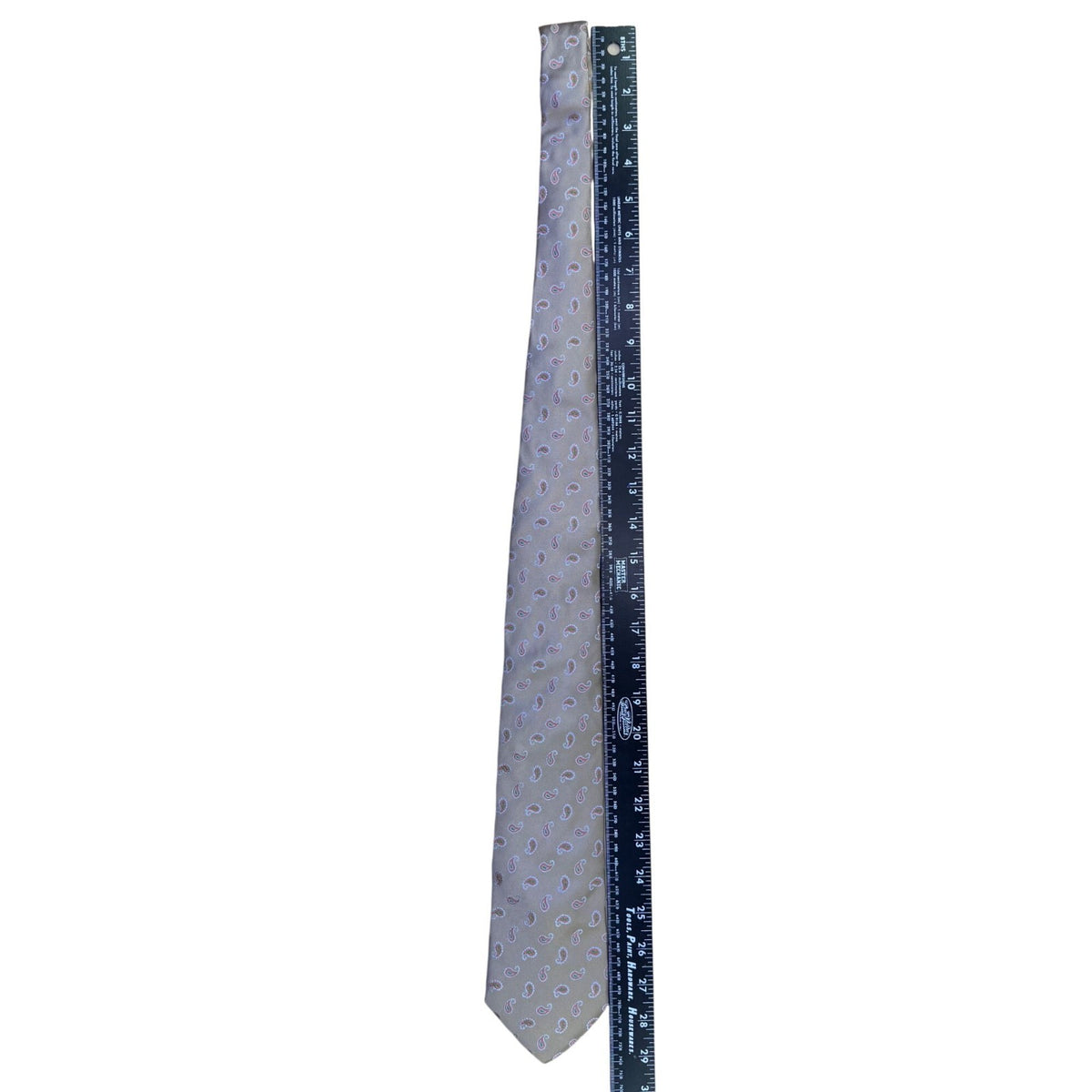 Hugo Boss Mens Tan Silk Paisley Necktie Stylish Fashion Accessory