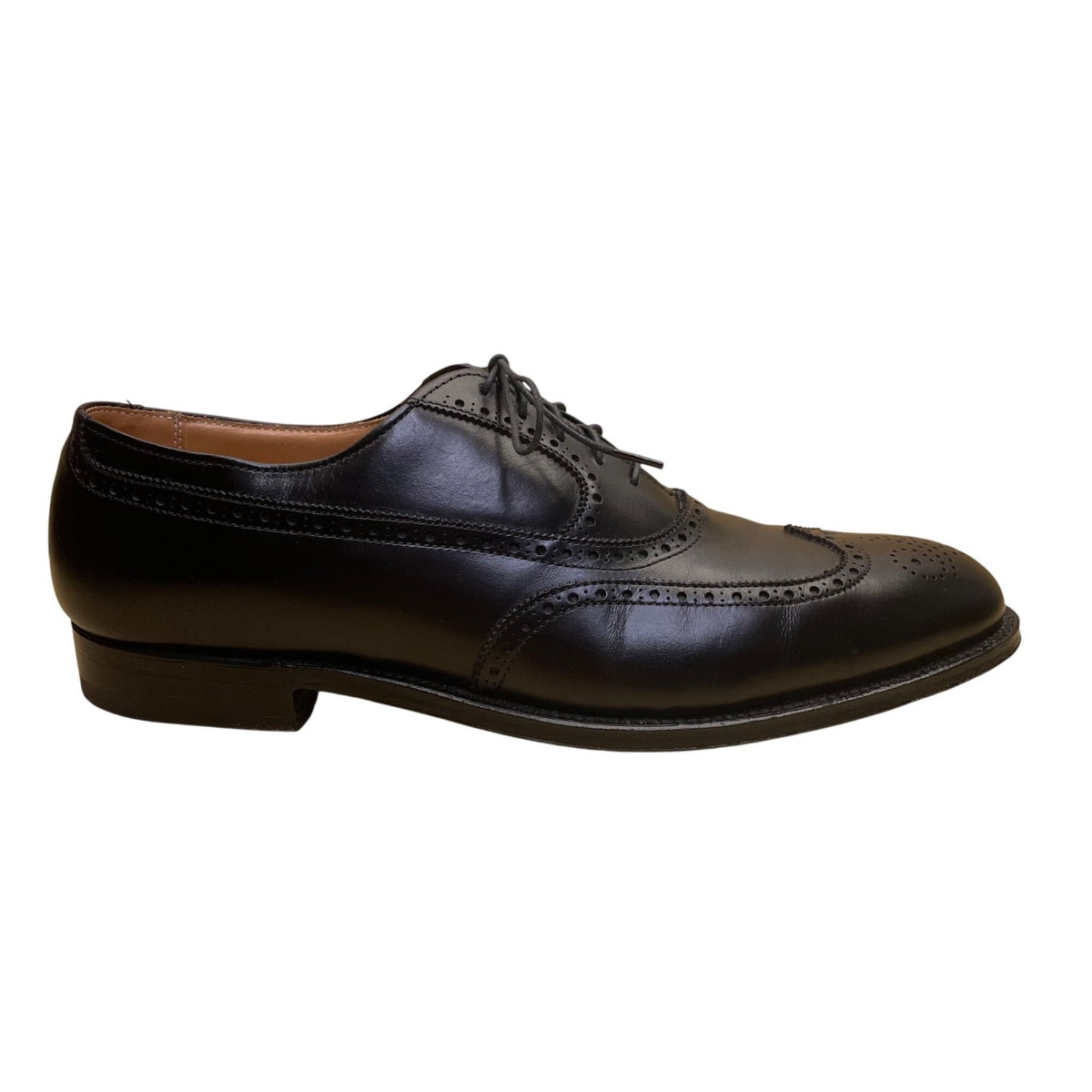 Brooks Brothers Men’s Black Leather Wingtip Oxford Dress Shoes Size 10.5