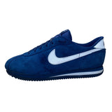 Nike Men’s Blue Suede White Swoosh Detail Retro Cortez Sneakers Size 12