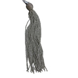 Steve Madden Women's Faded Blue Clutch Zipper Closure with Tassel Sz M