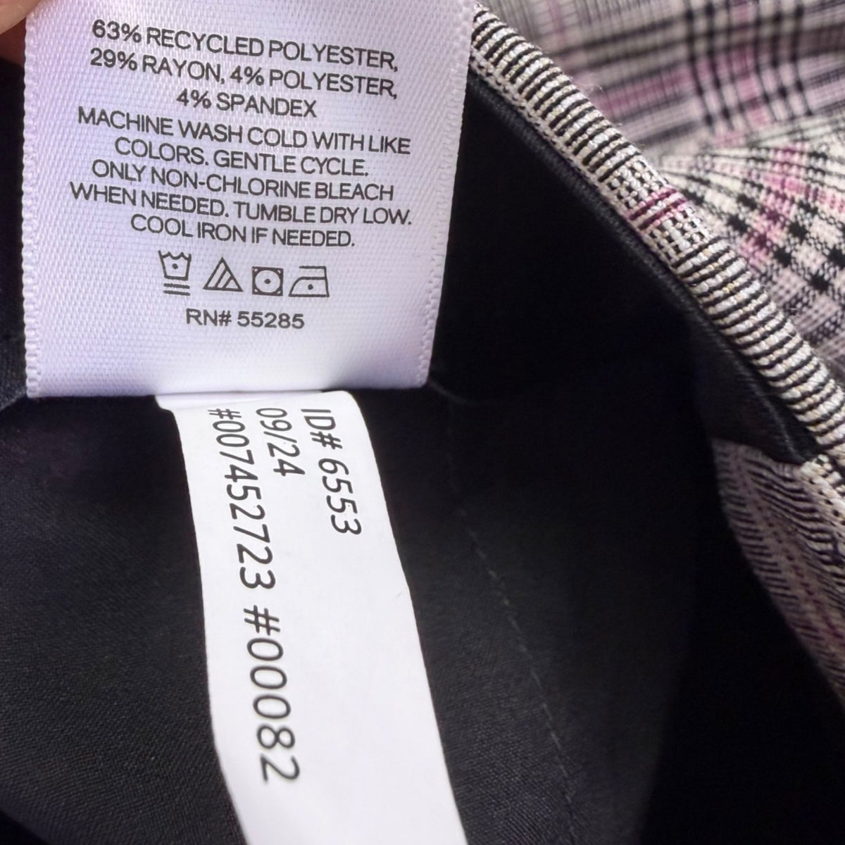 Express Womens Gray Plaid Editor Dress Pants Slim Fit Ankle Length Size 2S