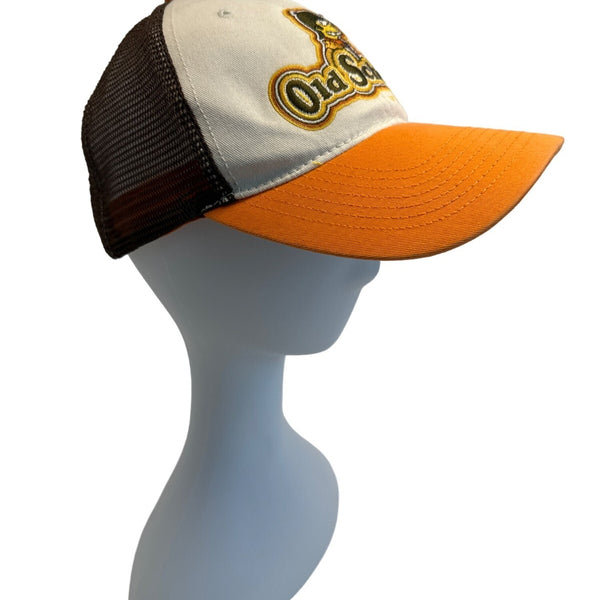 The Simpsons Old School Homer Brown Bio Domes Baseball Cap Hat Sz Kids