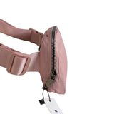Meisee Adjustable Belt Bag Fanny Pack Outside Zipper Pink Sz S - NWT