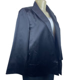 Eileen Fisher Womens Black Jacket XS Satin Finish New