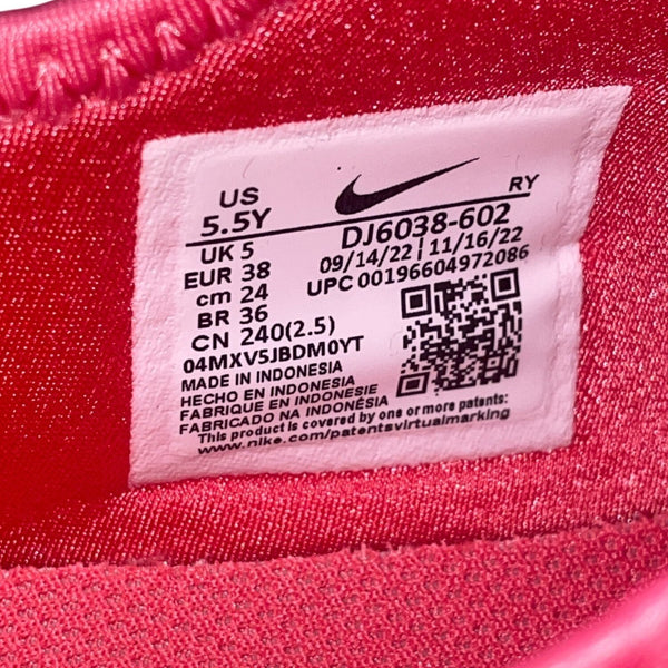 Nike Girls GS Coral Chalk Citron Pulse Flex Runner 2 Slip-On Sneakers Size 5.5Y