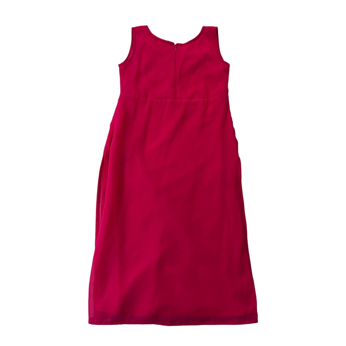Lovu Kids Girls Pink Sleeveless Embroidered Dress Floral Accents Size 28