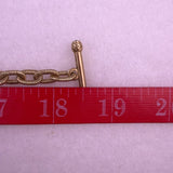 Jay Strongwater Womens Gold Tone Chain Toggle Clasp Necklace