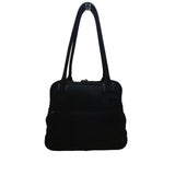 Vera Bradley Women’s Black Quilted Fabric Turn Lock Closure Shoulder Bag