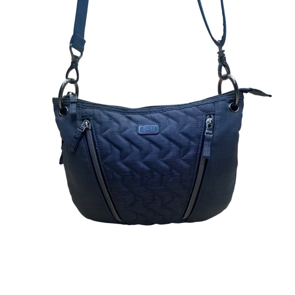 Lug Women’s Gray Quilted Nylon Adjustable Strap Durable Swivel Crossbody Bag