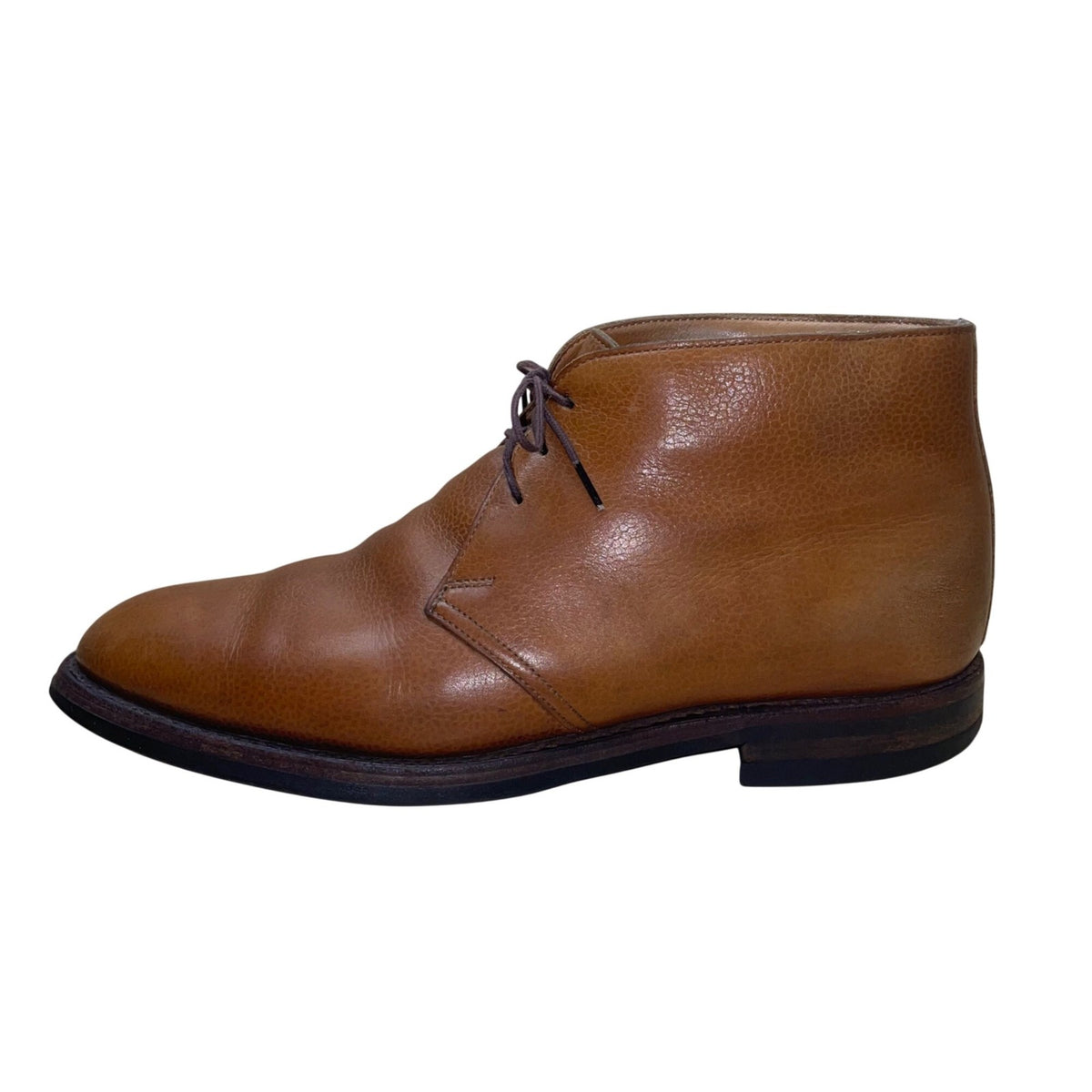 Crockett & Jones Men’s Brown Leather Lace-Up  Chiltern Chukka Boots Size 9D